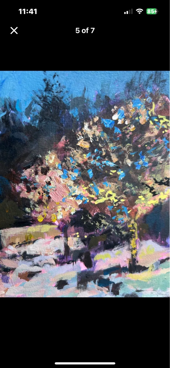 “Holiday Glow” original acrylic painting image indicator(4)