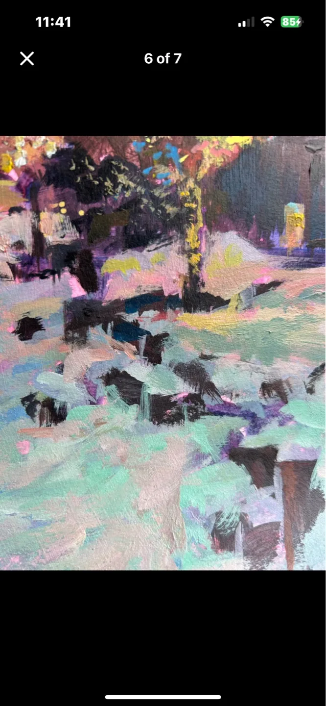 “Holiday Glow” original acrylic painting image indicator(5)