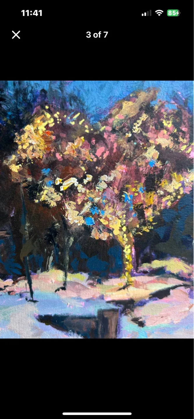 “Holiday Glow” original acrylic painting image indicator(2)