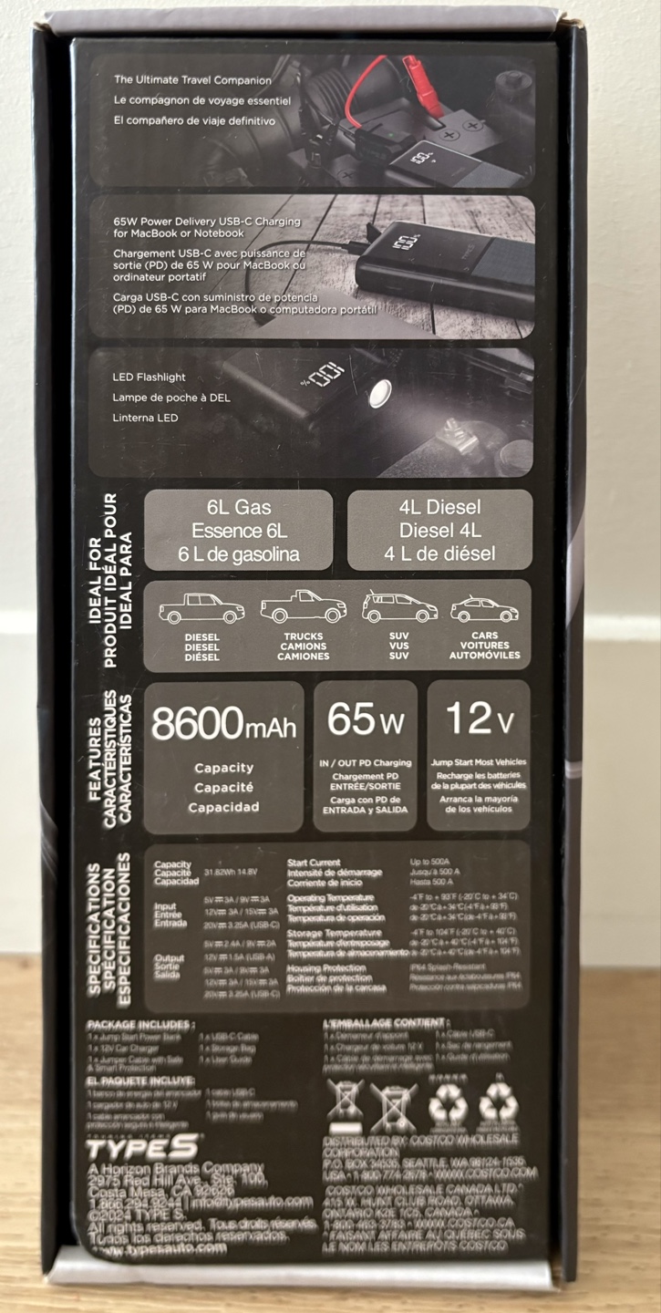 TYPES Jump Starter & Portable Power Bank - photo 4