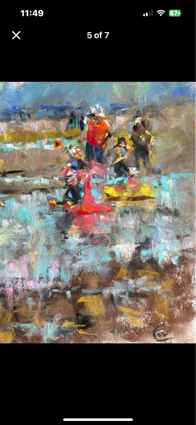 “Lazy Summer Day” original pastel painting image indicator(4)