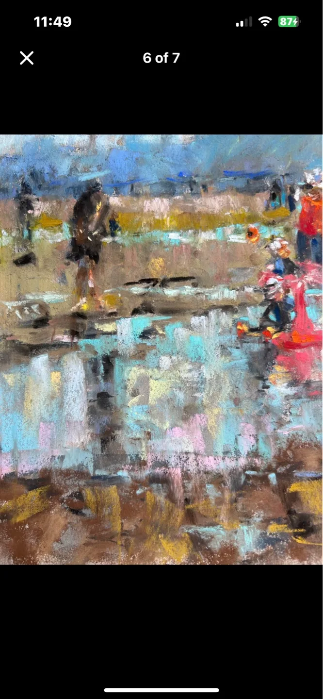 “Lazy Summer Day” original pastel painting image indicator(5)