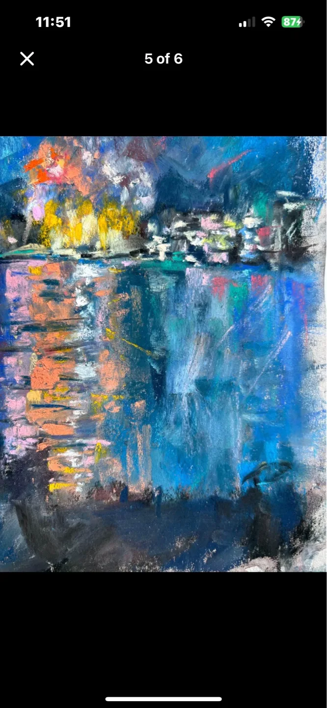 “Summer Nights” original pastel painting image indicator(4)