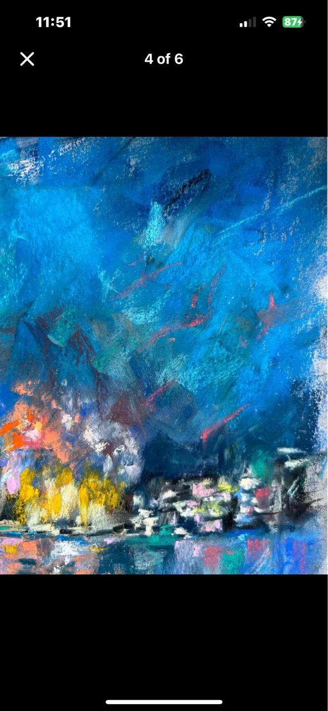 “Summer Nights” original pastel painting image indicator(3)