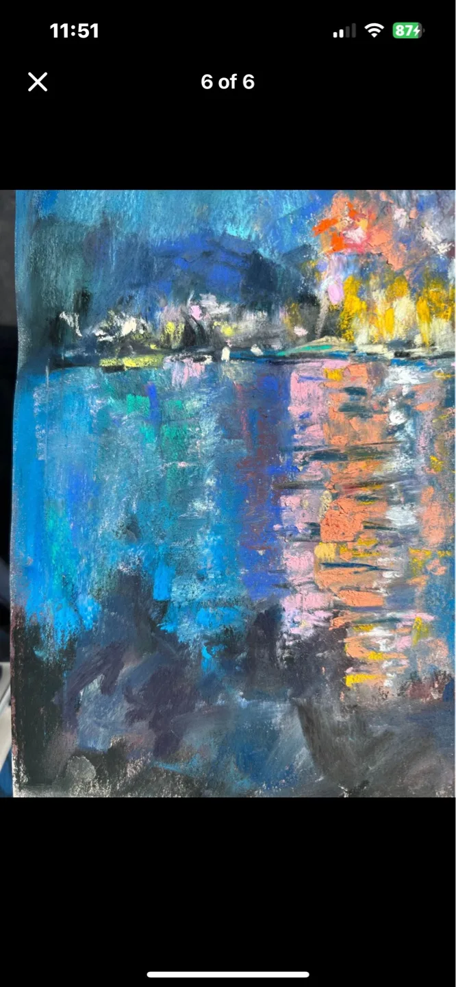 “Summer Nights” original pastel painting image indicator(5)