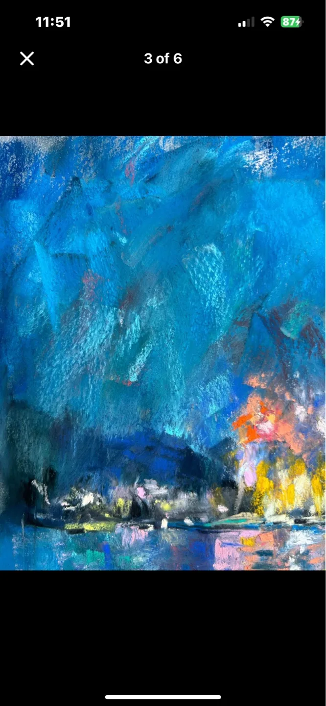 “Summer Nights” original pastel painting image indicator(2)