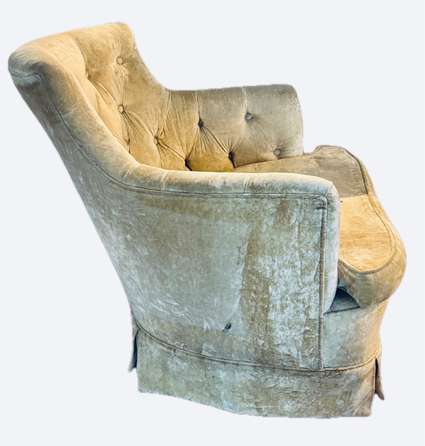 FREE! Vintage Button-Tufting Swivel/Rocking Chair - photo 2
