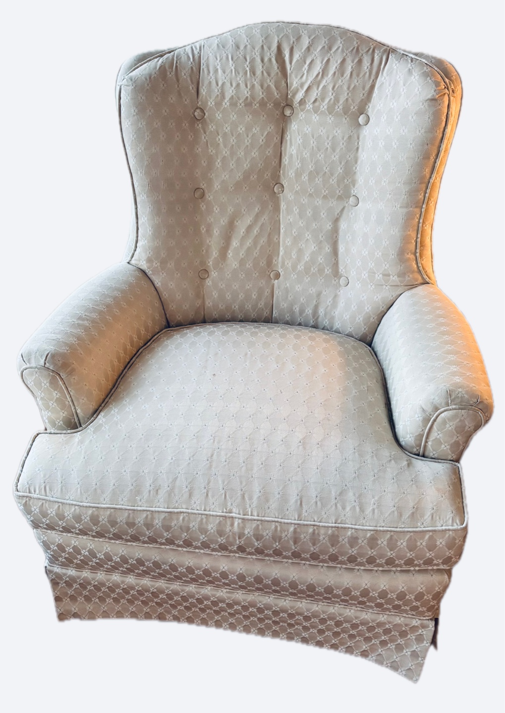 FINAL DAY! Beige Rocking/Swivel Armchair