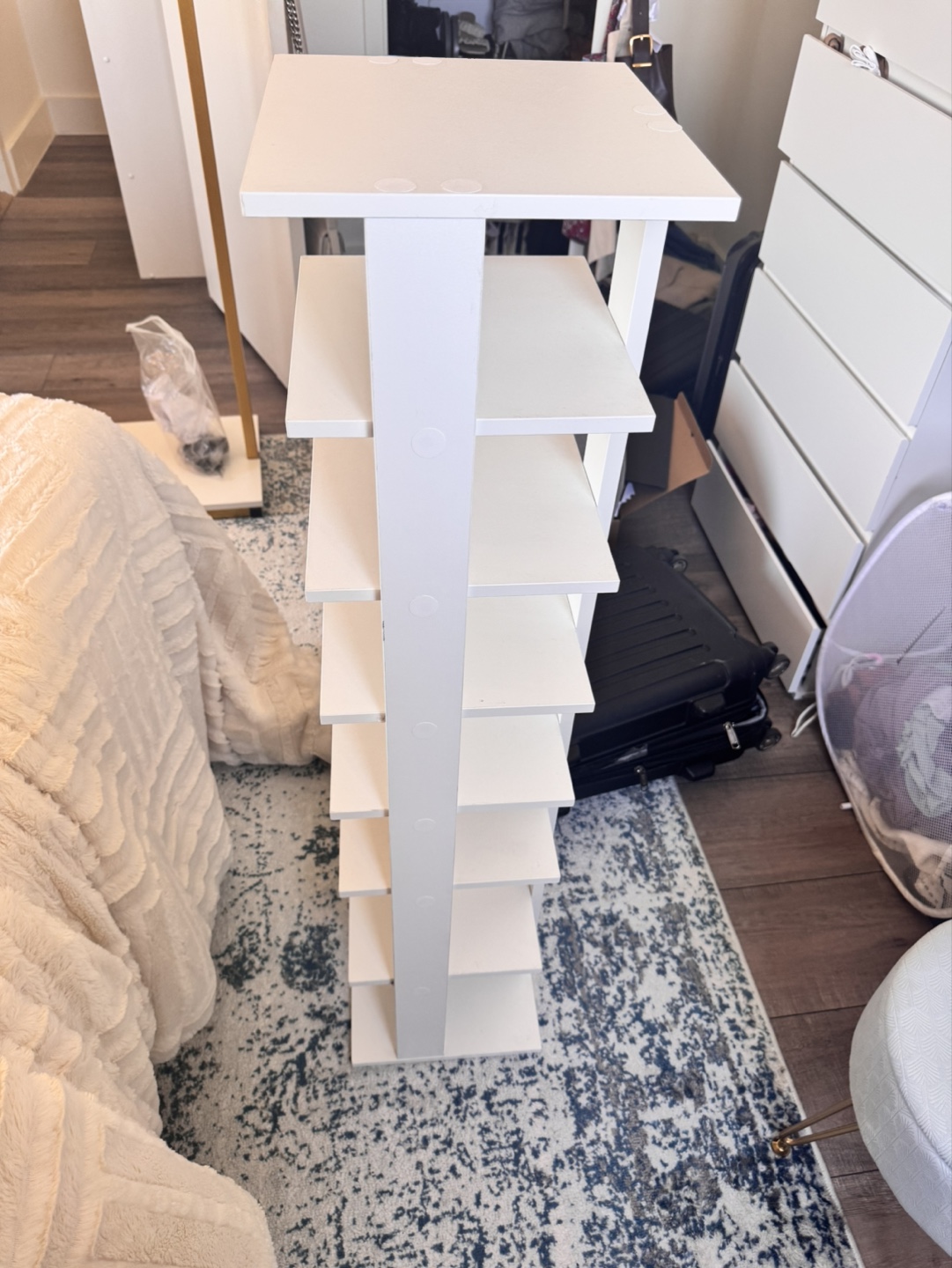 White 8 Tier Shoe Rack - photo 4