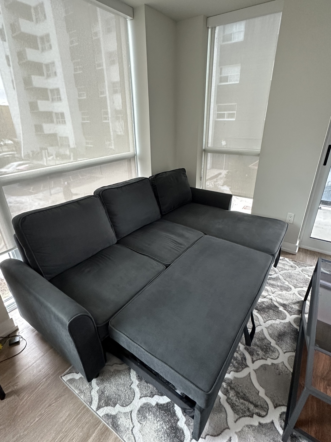 3- Seat Sectional Sofa Bed with Storage - photo 4