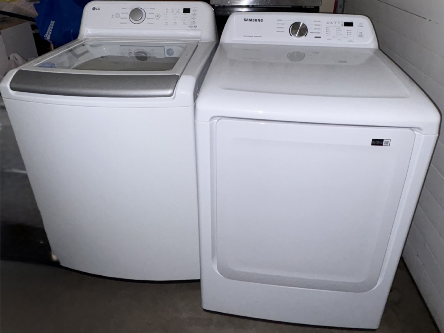 LG Washer and Samsung Dryer Set