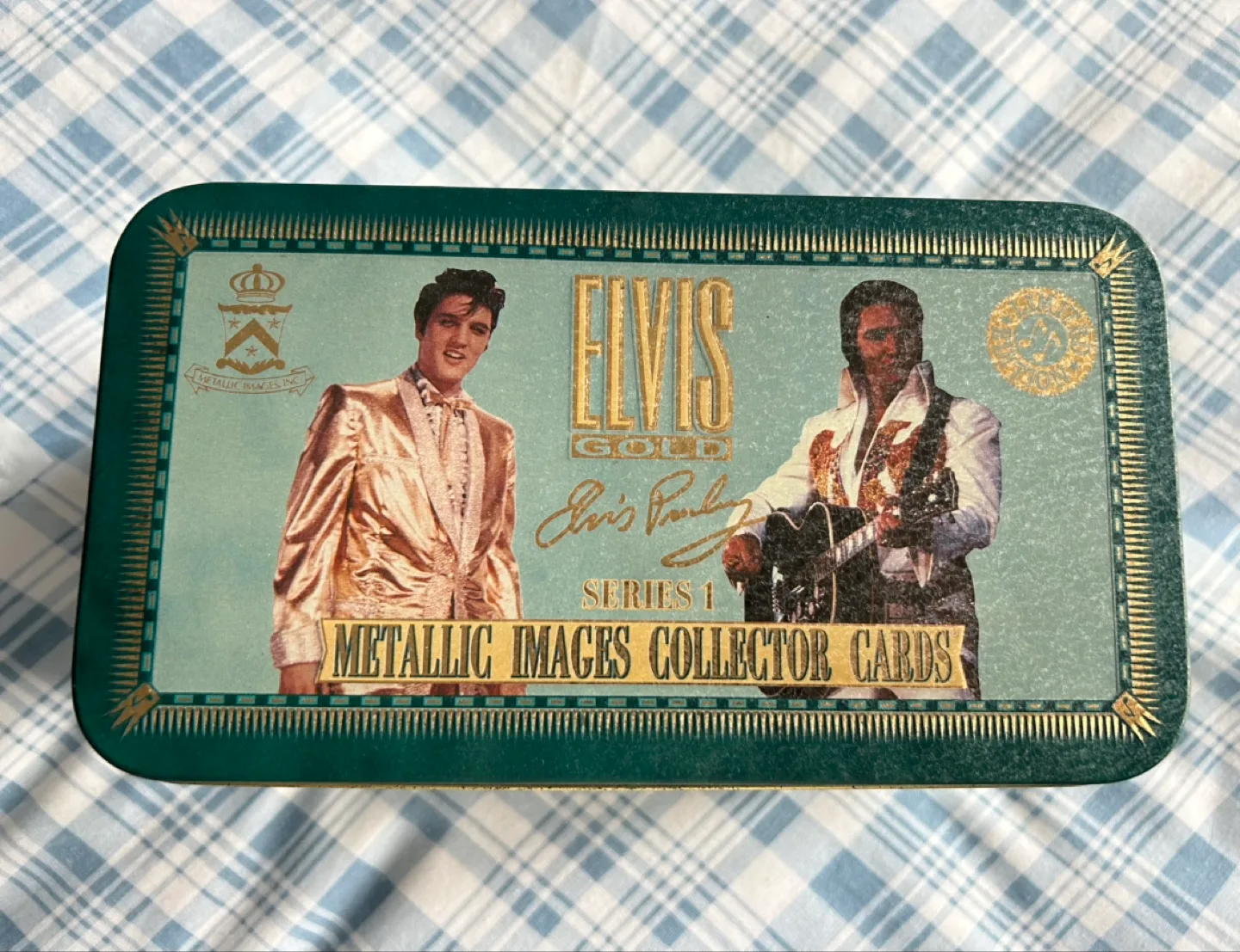 Elvis Gold Metallic Images Collector Cards Series 1 thumbnail