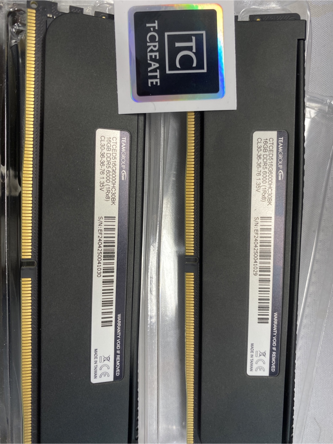 T-Create 32GB (2x16GB) DDR5 6000MHz RAM - photo 2