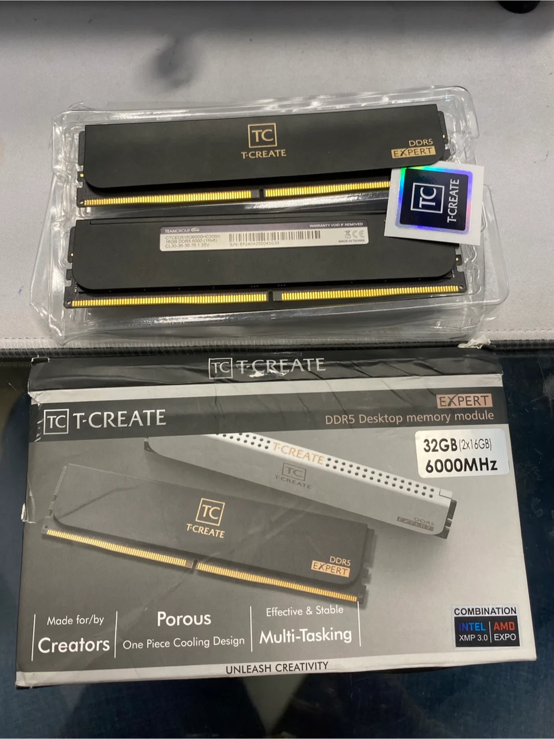 T-Create 32GB (2x16GB) DDR5 6000MHz RAM thumbnail