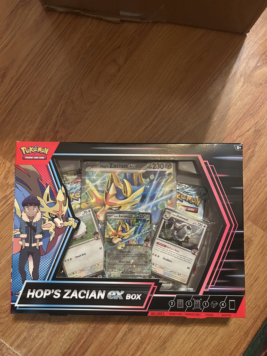 Pokemon hops zacian ex box
