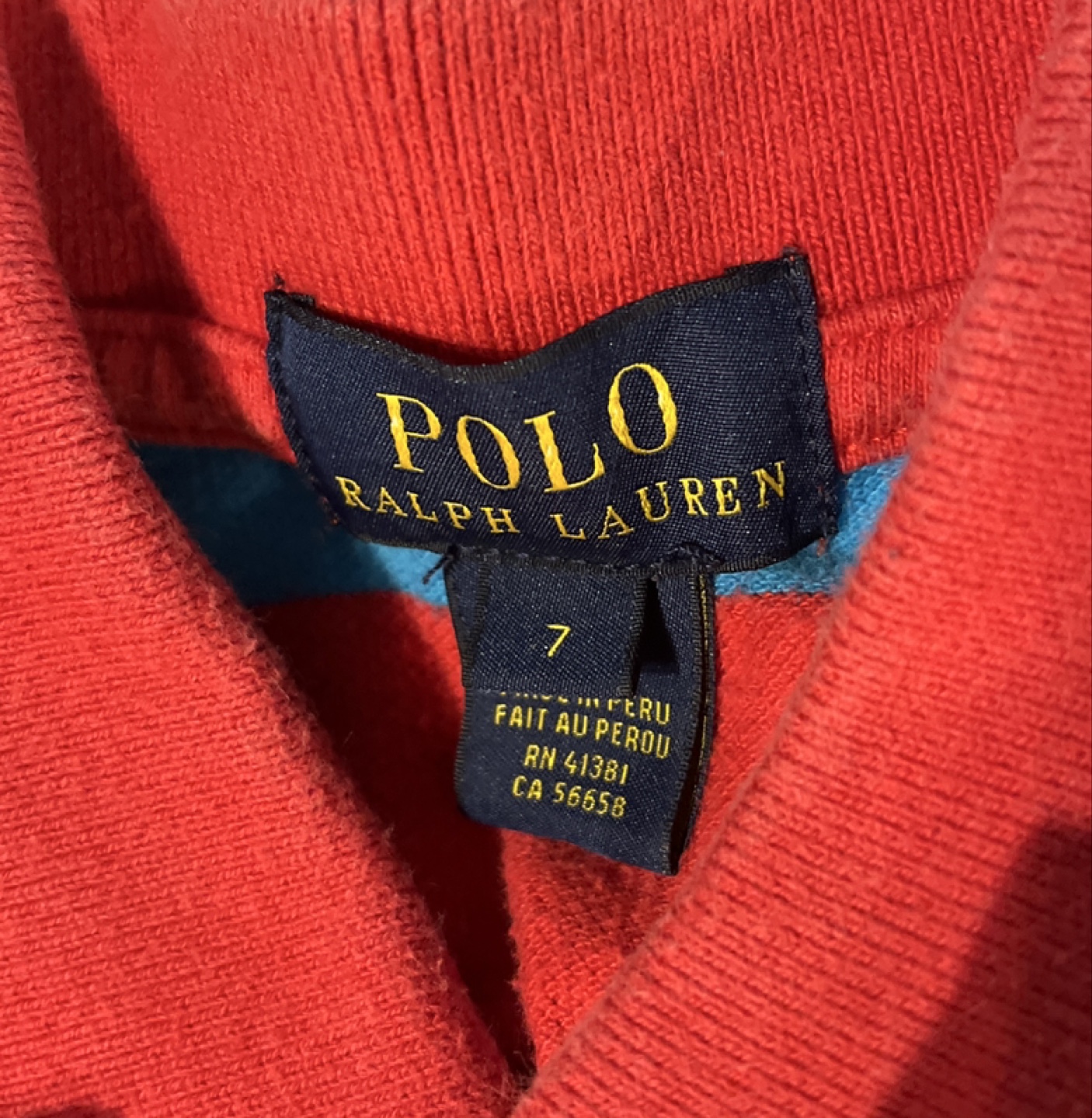Polo Ralph Lauren Kids Polo Shirt Size 7 - photo 2