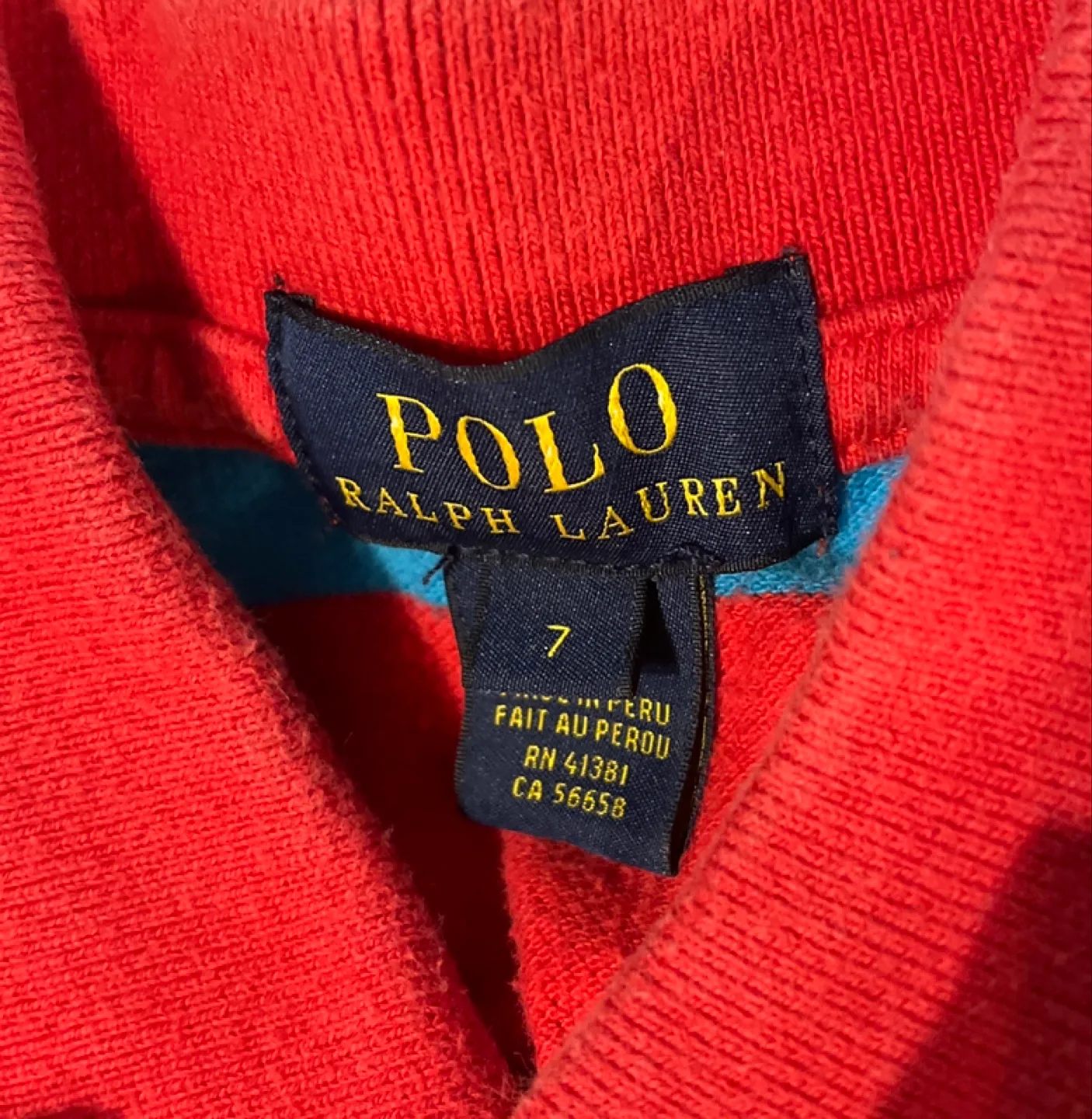 Polo Ralph Lauren Kids Polo Shirt Size 7 image indicator(2)