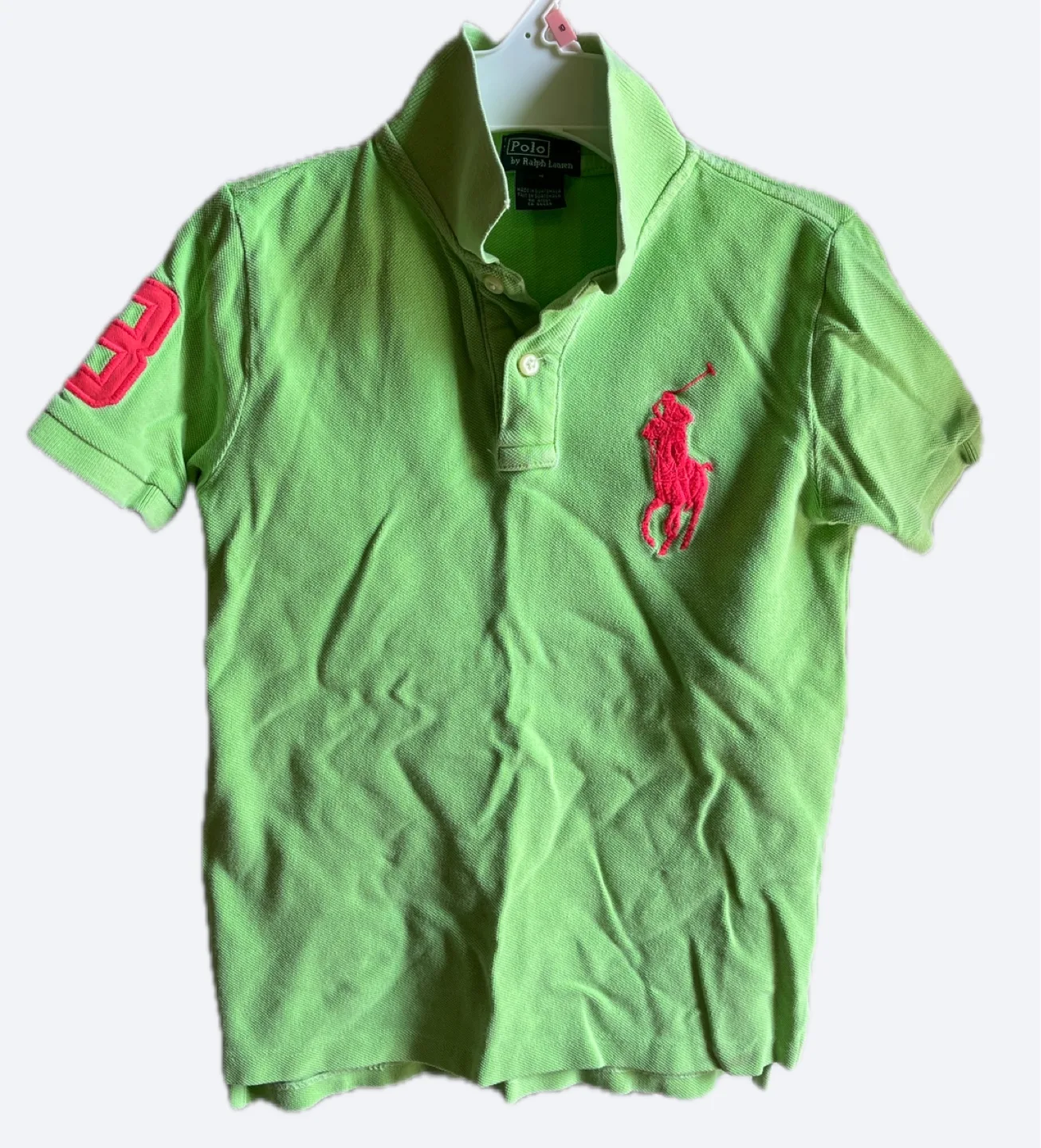 Polo Ralph Lauren Boys' Size 7 Lime Green Polo Shirt thumbnail