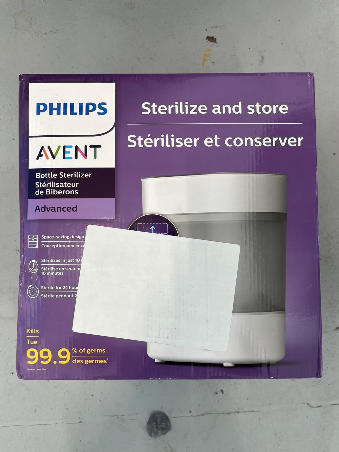Philips Avent Advanced Bottle Sterilizer thumbnail