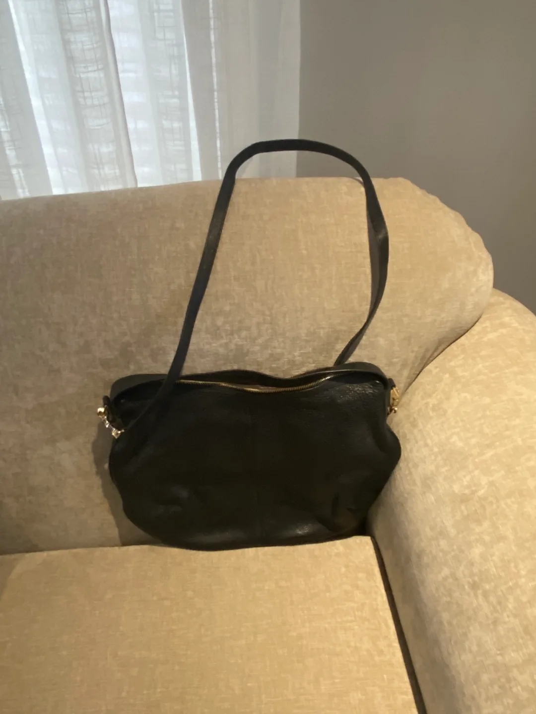 Tory Burch Black Leather Shoulder Bag image indicator(2)