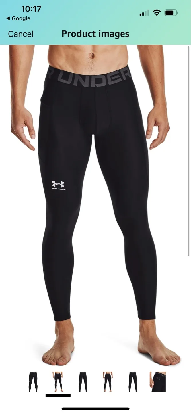 Men's Under Armour UA HG Armour Leggings - Size M thumbnail