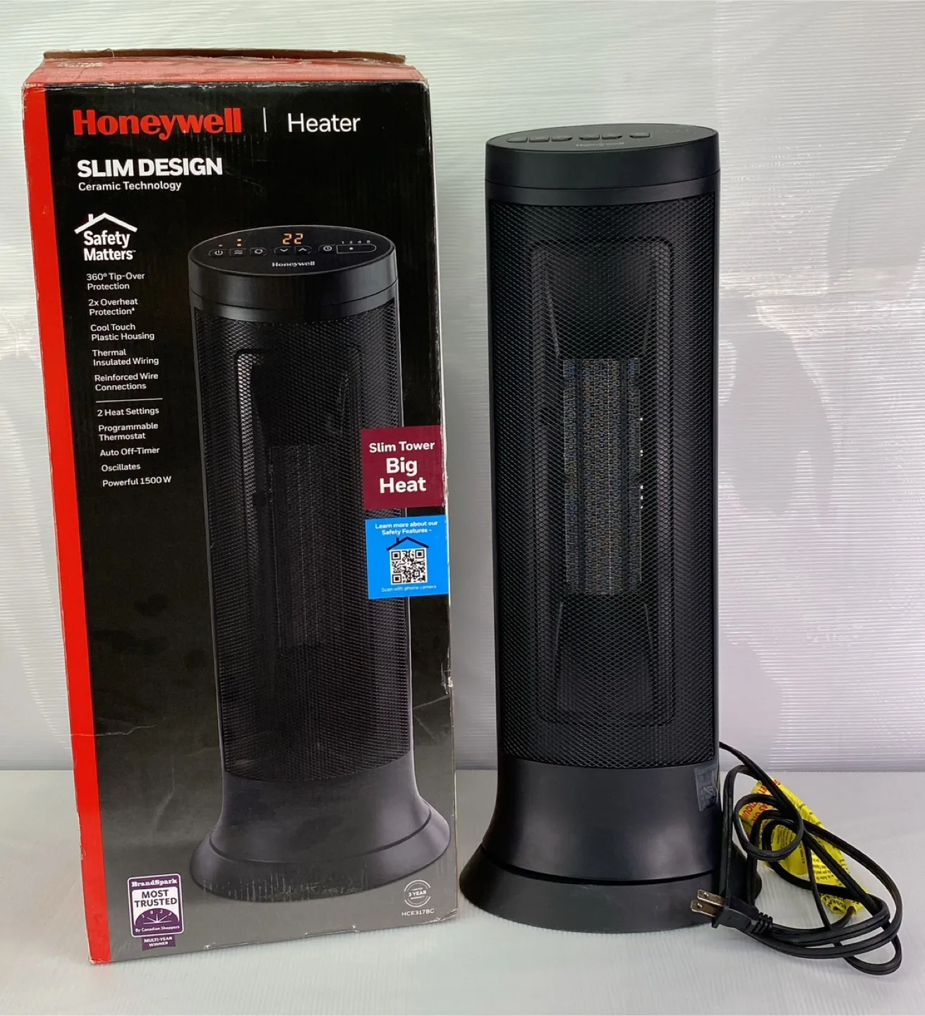 Honeywell Slim Design Ceramic Heater thumbnail