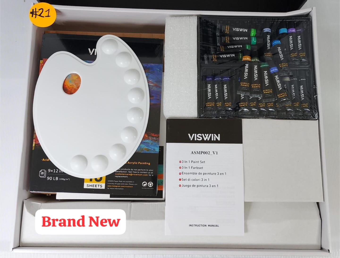 Viswin Art Supplies Bundle - Paint Set, Paper Pads, Easel - photo 5
