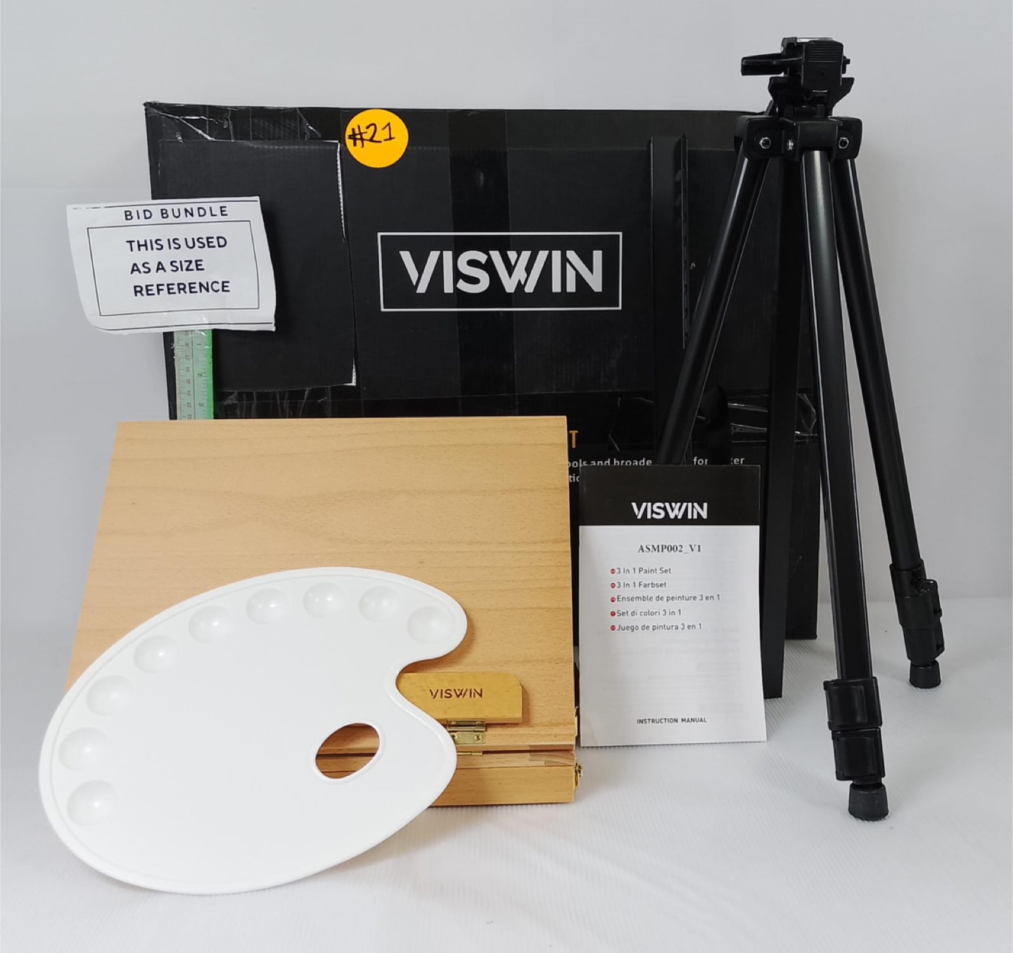 Viswin Art Supplies Bundle - Paint Set, Paper Pads, Easel