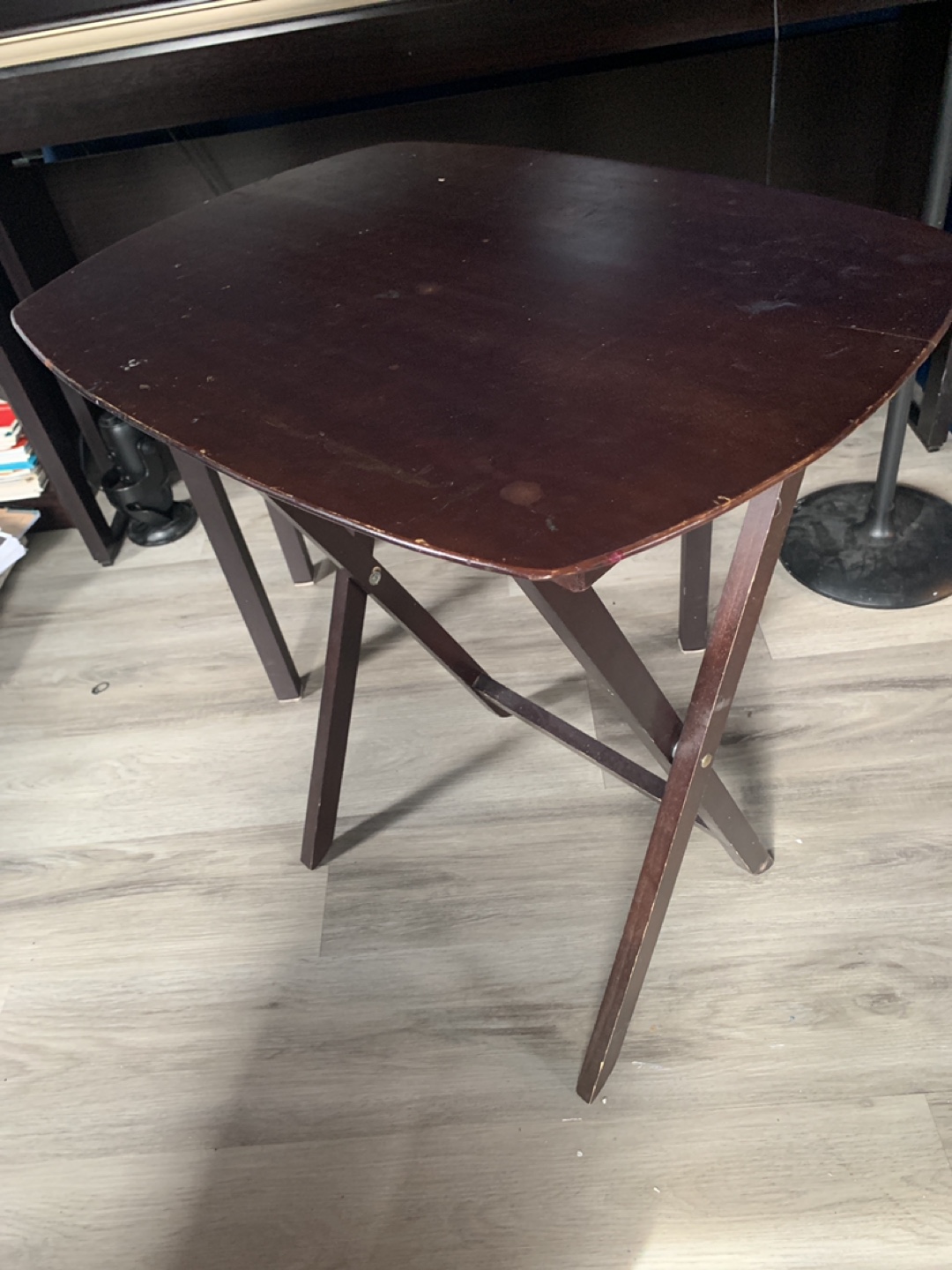 Wooden Folding TV Tray Table - photo 3