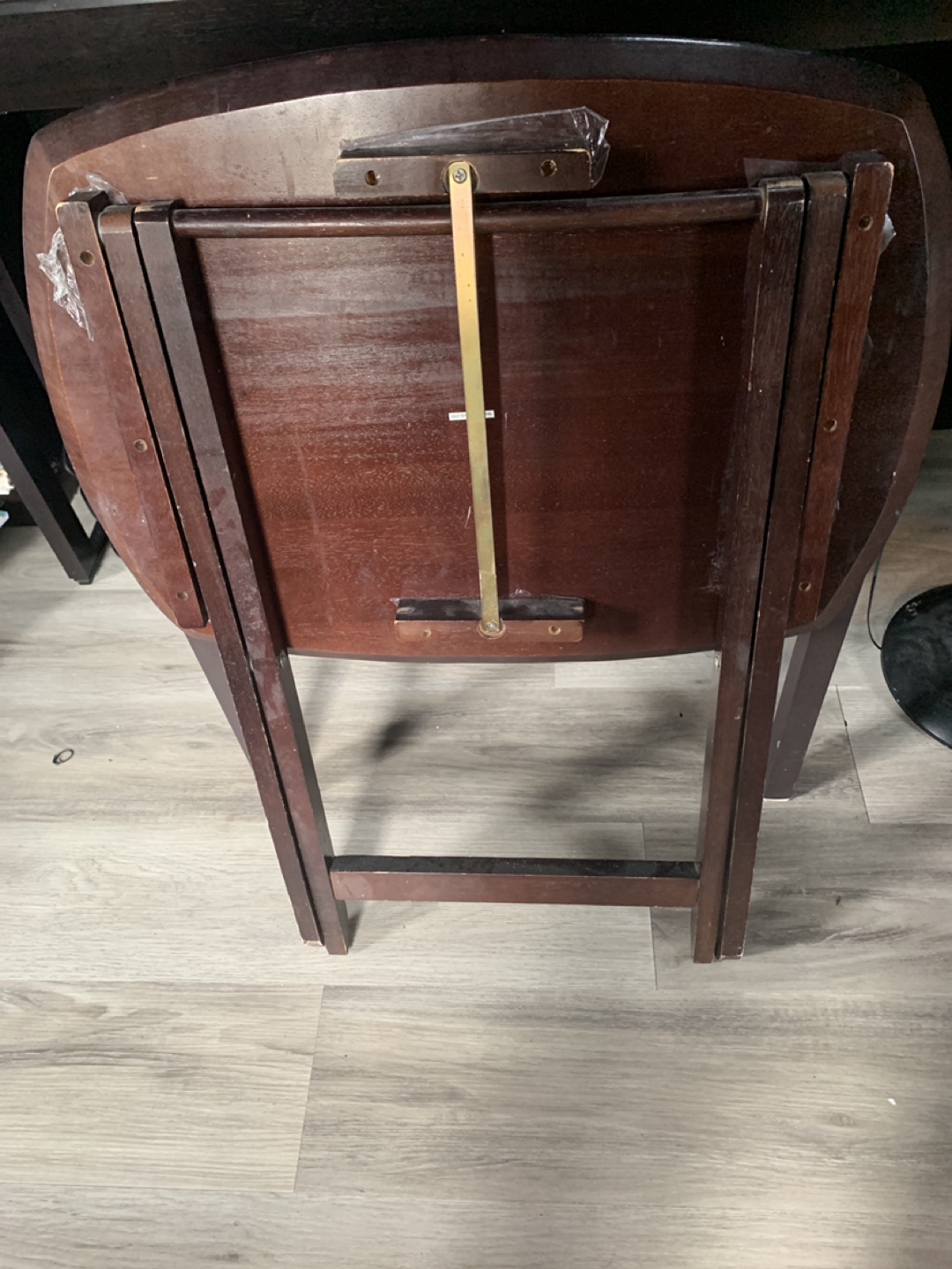 Wooden Folding TV Tray Table - photo 2