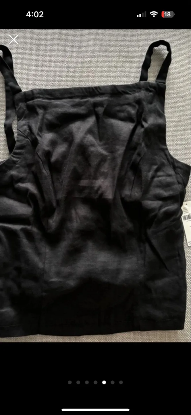 Maeve Square-Neck Linen Apron Tank from Anthropologie - S image indicator(5)