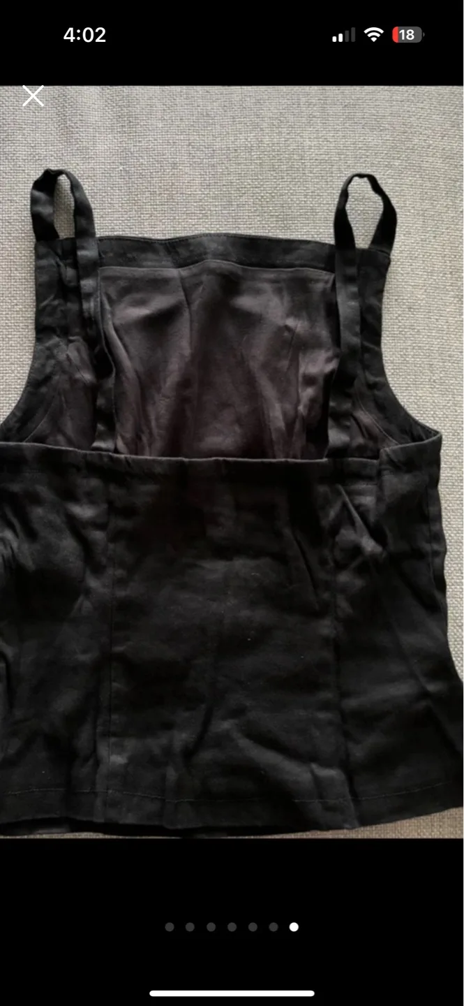 Maeve Square-Neck Linen Apron Tank from Anthropologie - S image indicator(7)