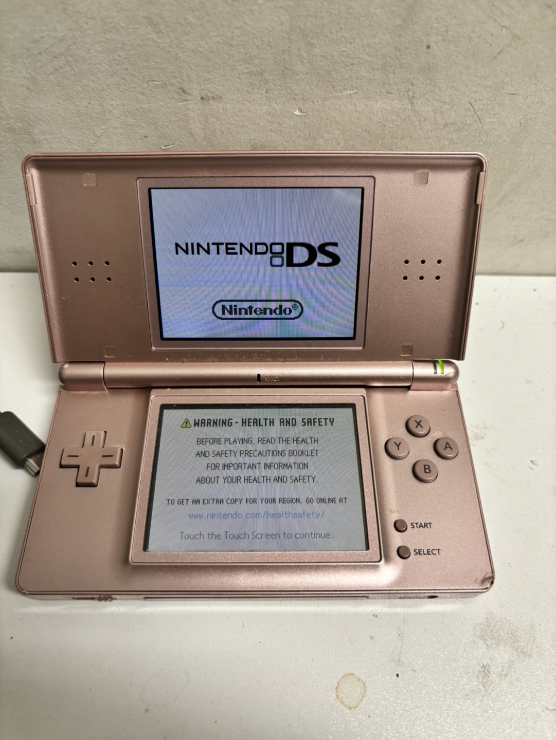 Nintendo DS Lite Pink Console with Guitar Hero Game - photo 3