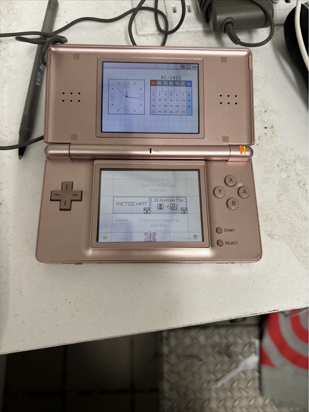 Nintendo DS Lite Pink Console with Guitar Hero Game - photo 2