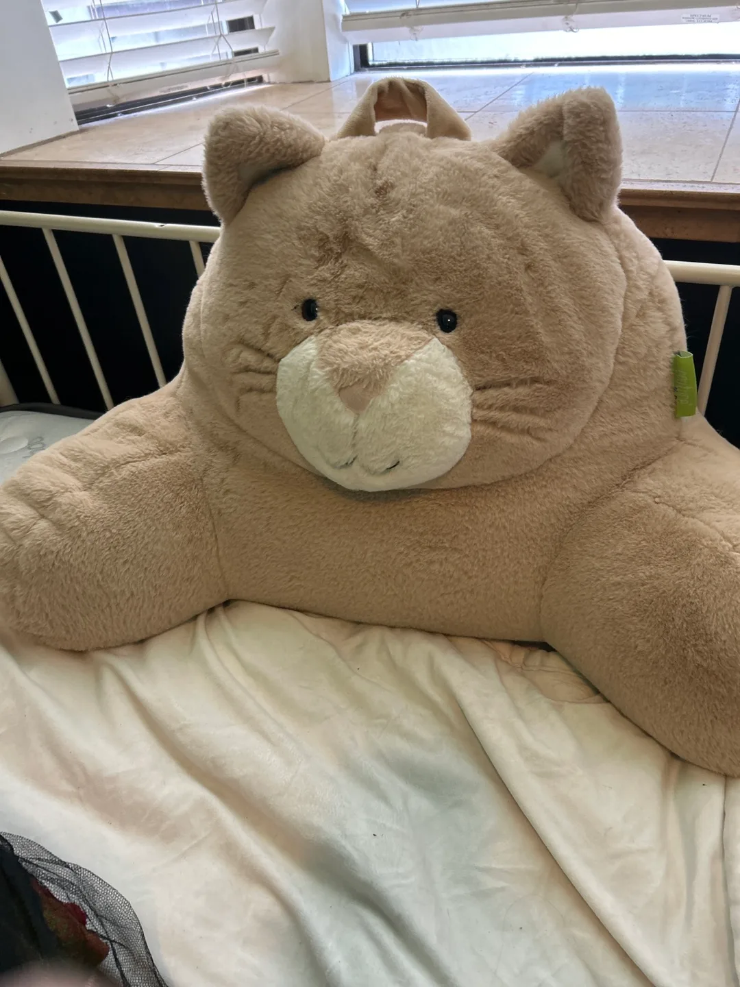 Adorable Cat Shaped Bed Rest Pillow thumbnail