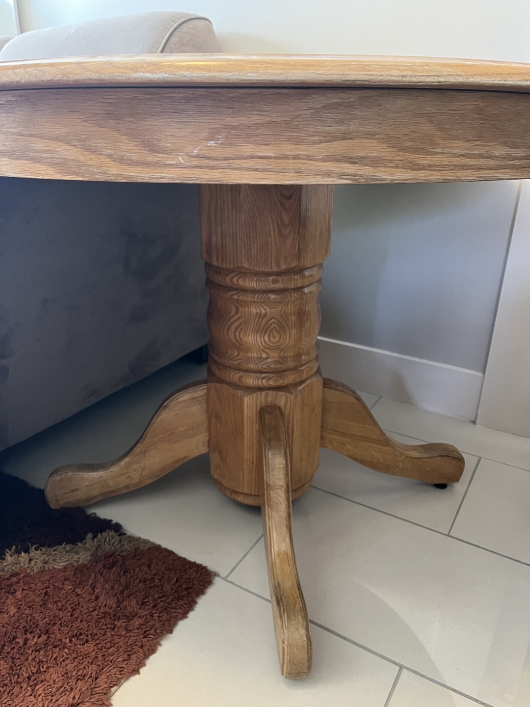 Round Wooden Table - photo 2