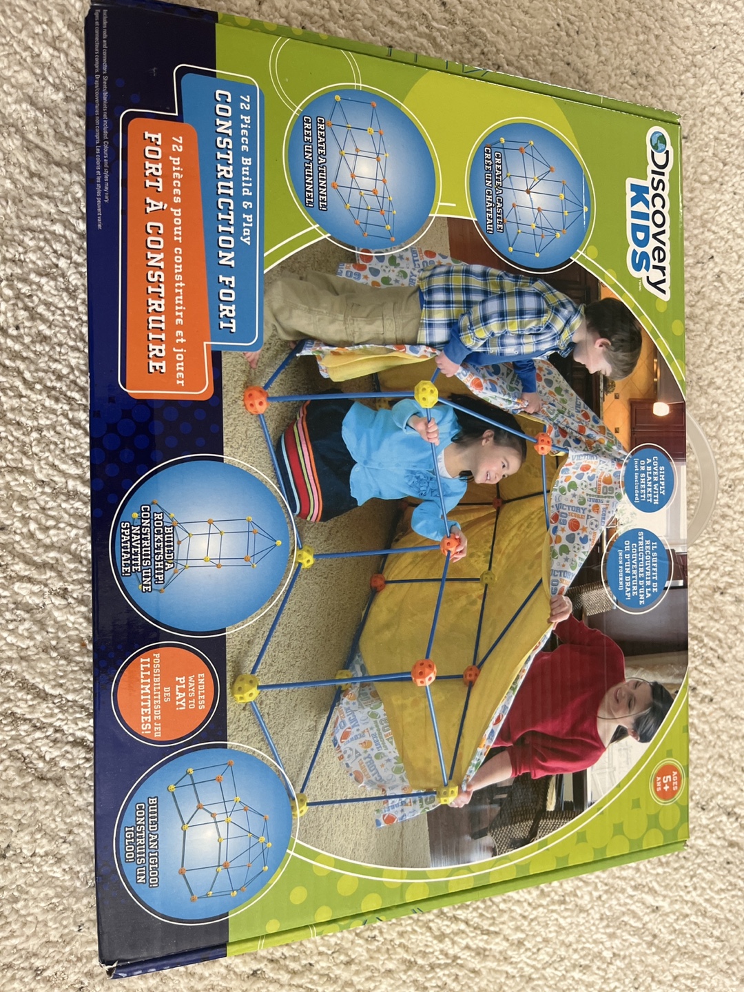 Discovery Kids 72-Piece Fort Construction Set