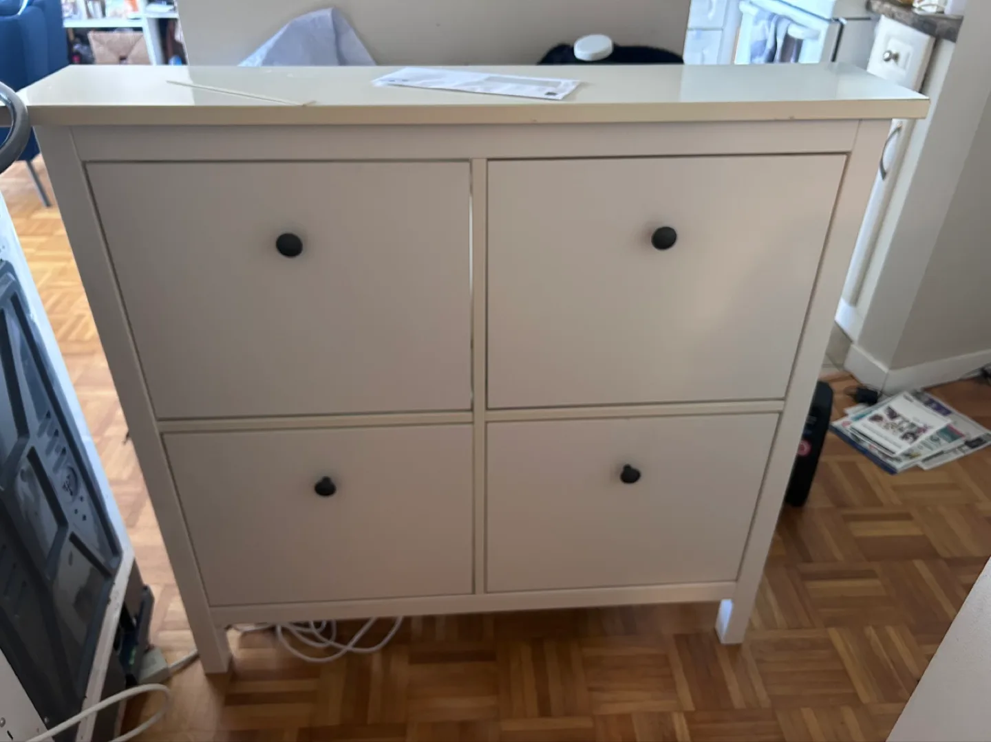 IKEA HEMNES Shoe Cabinet - White image indicator(2)