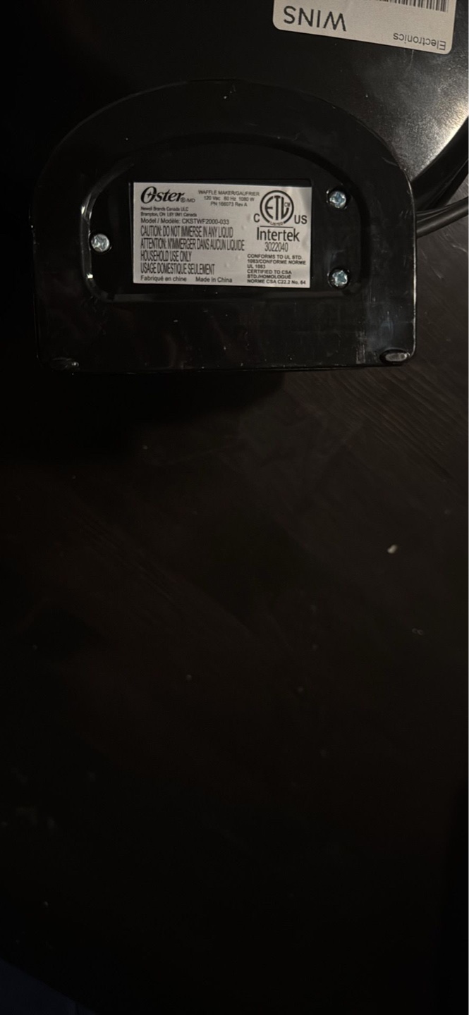 Oster Belgian Waffle Maker - photo 3