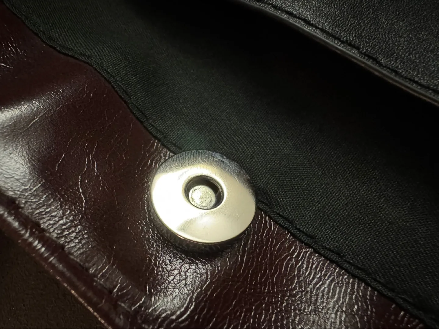 Brown Faux Leather Tote Bag image indicator(5)