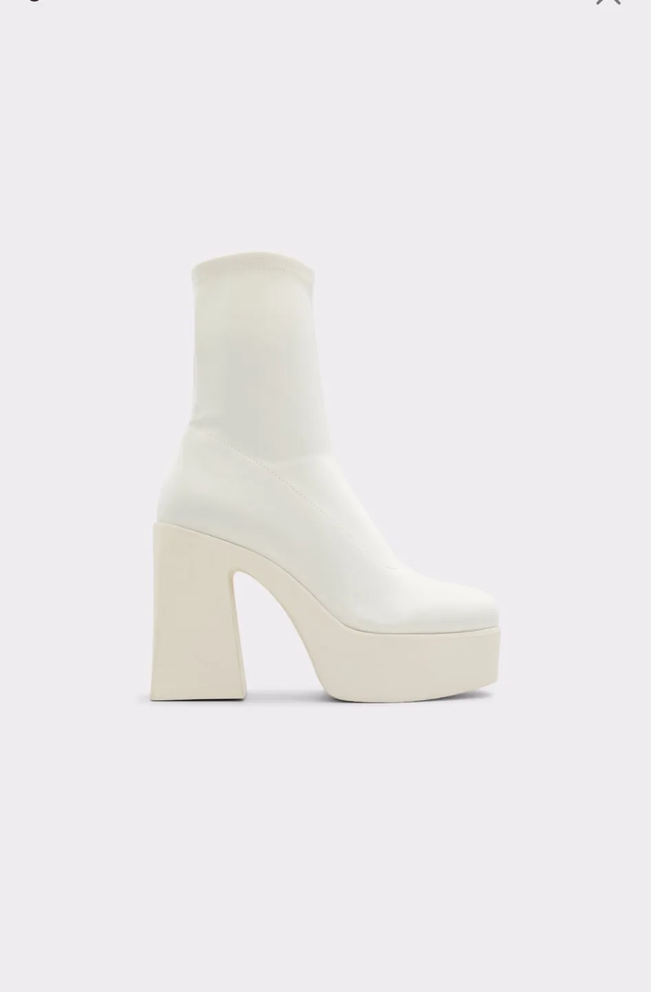 White Platform Ankle Boots thumbnail