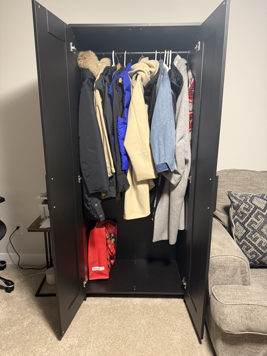 Black Wardrobe Closet - photo 2