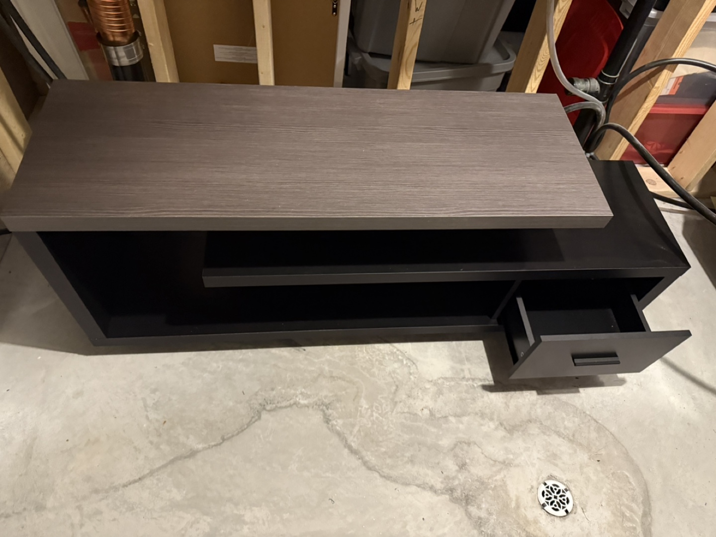 Modern TV Stand with Drawer - photo 2