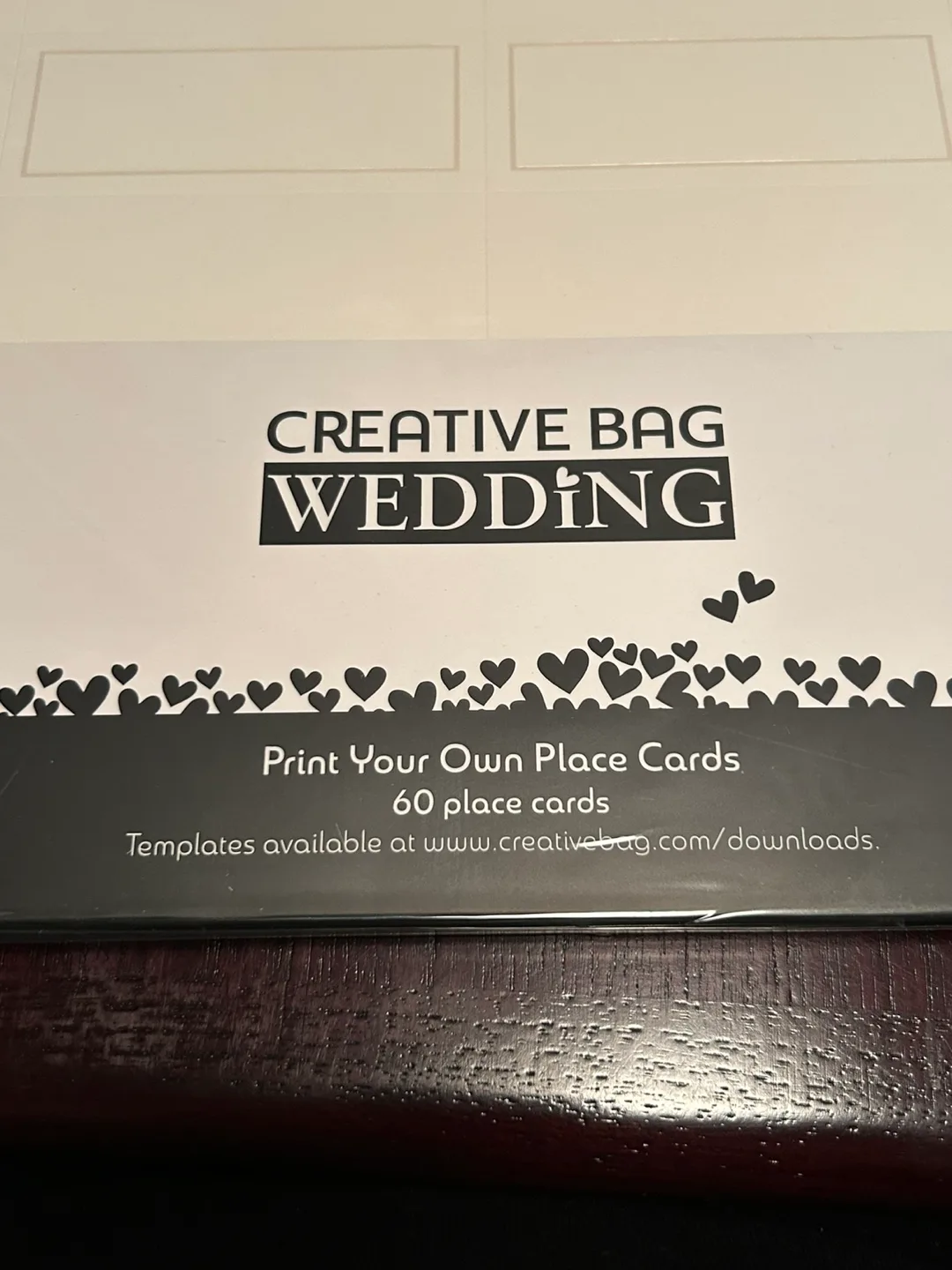 Creative Bag Wedding Printable Place Cards image indicator(2)