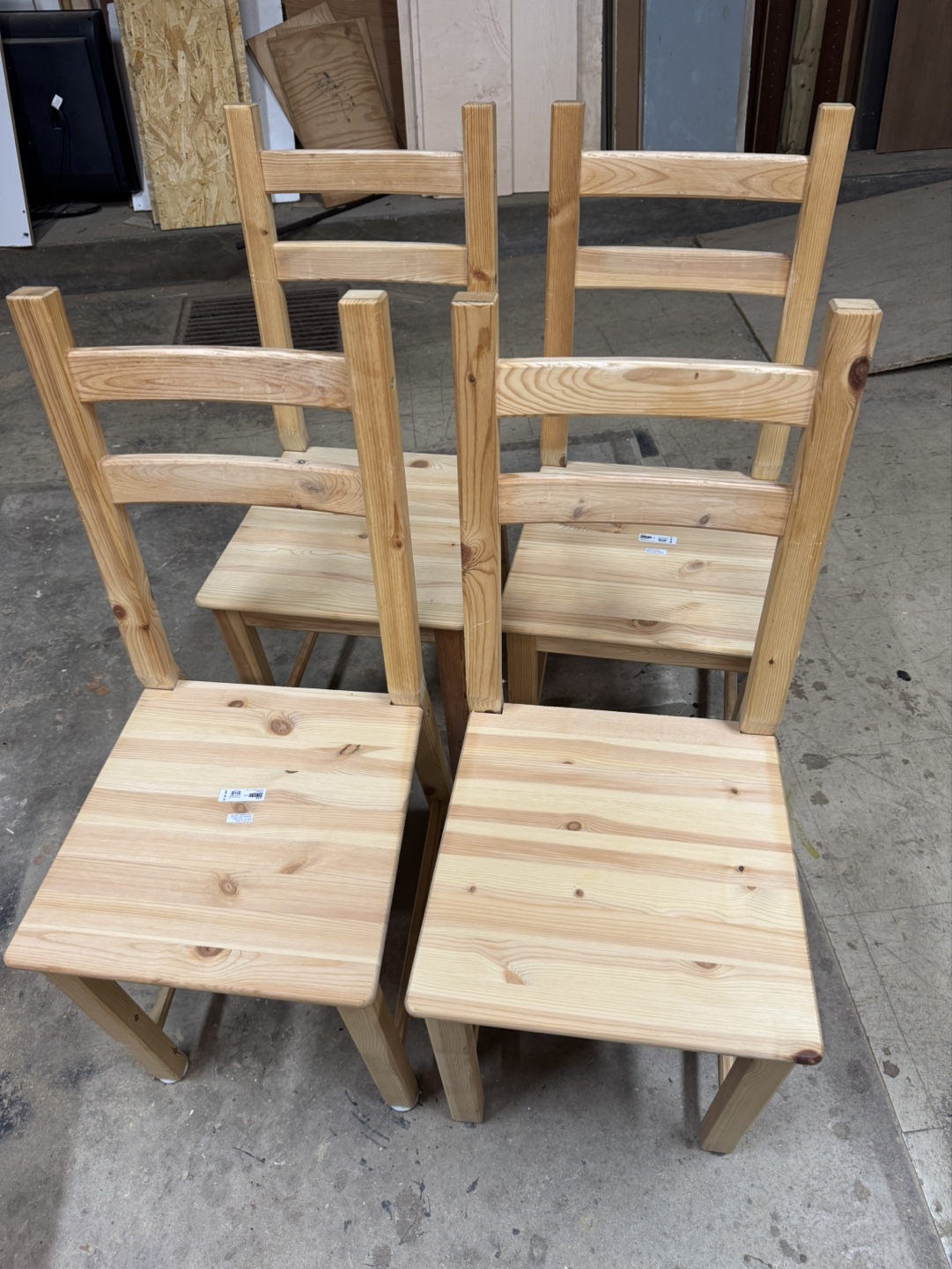 Set of Four IKEA PINNTORP Chairs