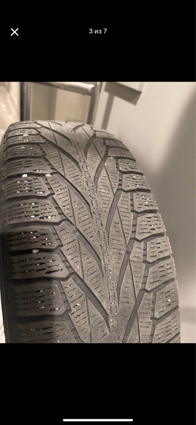 Used Nokian Hakkapeliitta 235/70R16 106R winter tires with rims - photo 4