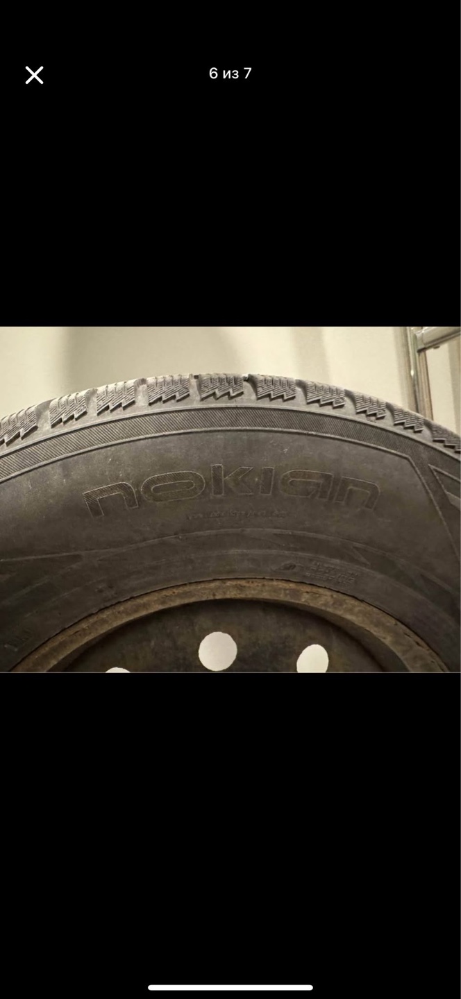 Used Nokian Hakkapeliitta 235/70R16 106R winter tires with rims - photo 3