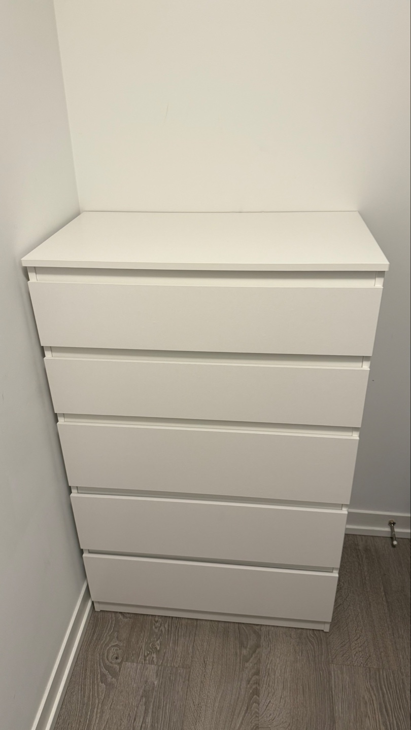 IKEA KULLEN 5-Drawer Chest - White - photo 2