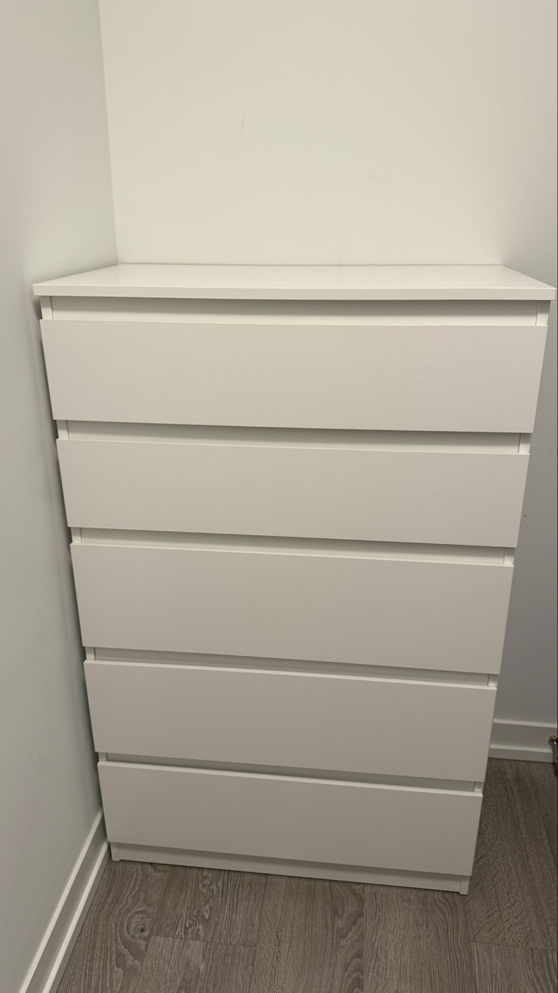 IKEA KULLEN 5-Drawer Chest - White