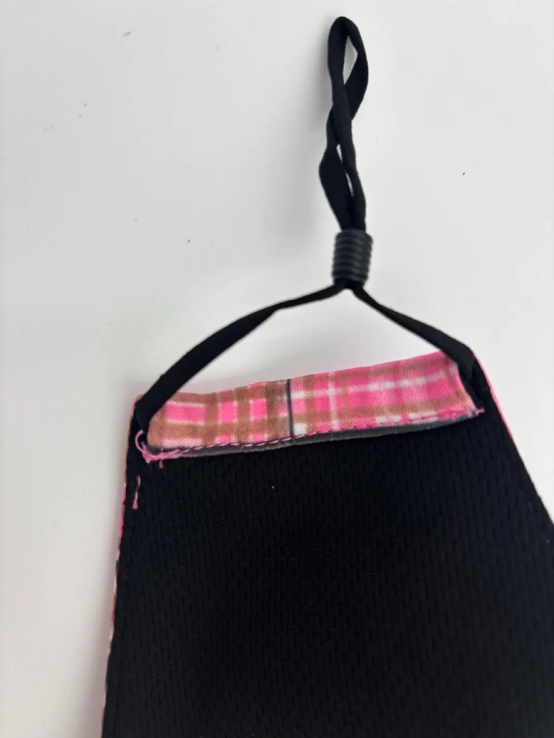 Burberry-inspired Pink Plaid Face Mask image indicator(3)